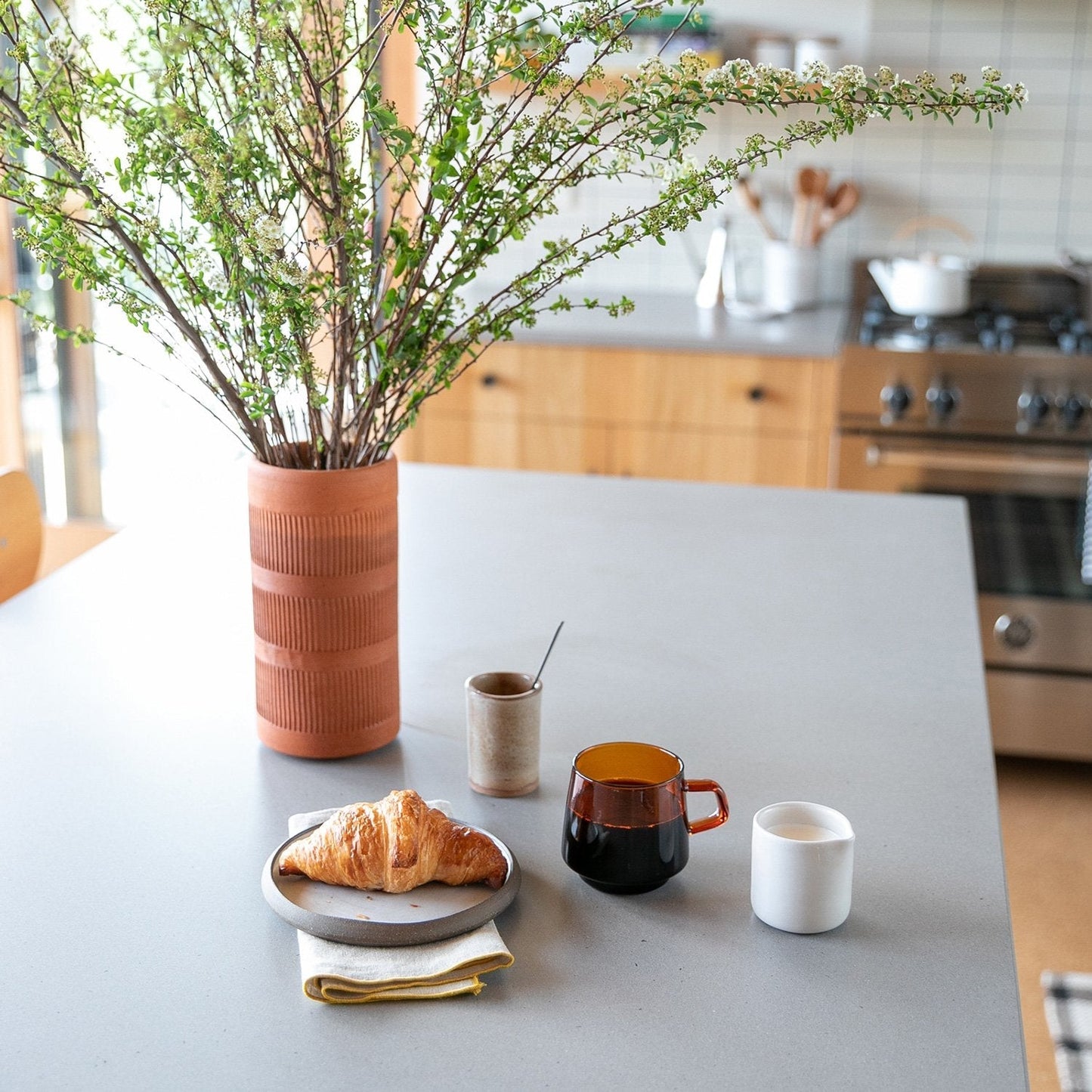 Amber Glass Mug